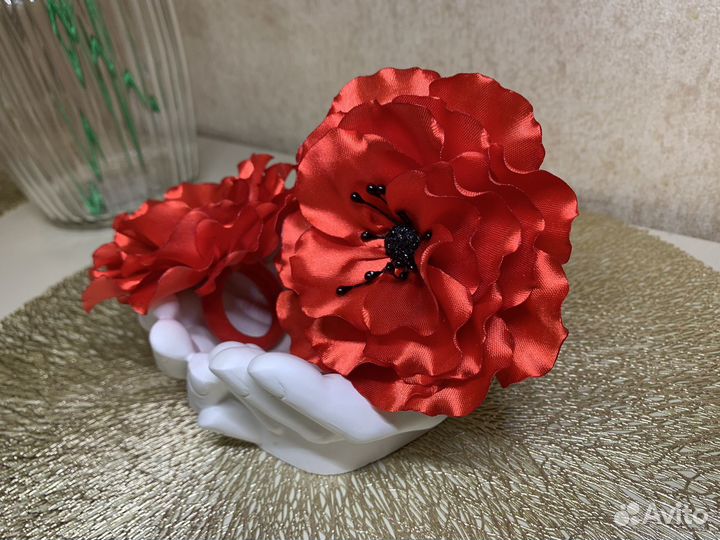 Бантики ручной работы Маки