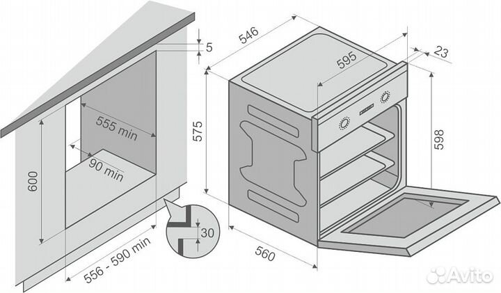 Духовой шкаф konigin Sage 60 WH E8