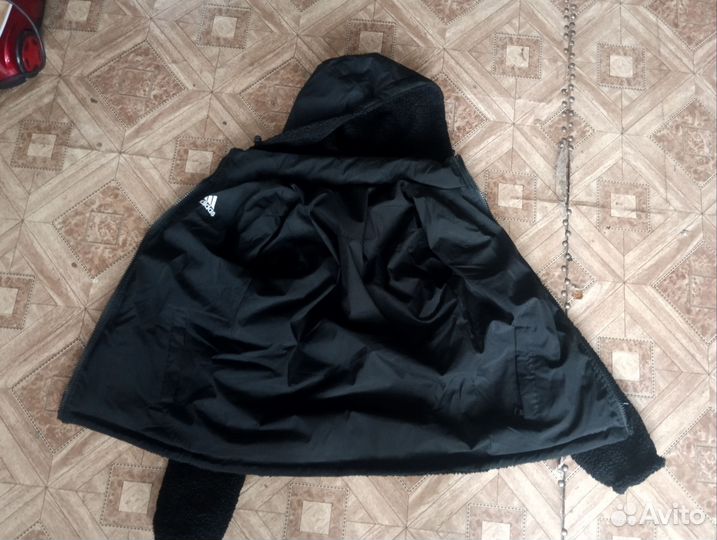 Куртка барашка двухсторонняя adidas