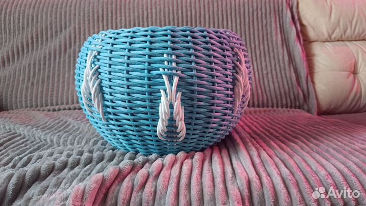 Набор кашпо из ротанга