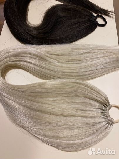 Хвост на резинке, накладной хвост, хвост на ленте