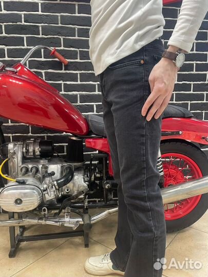 Джинсы Мужские Клёш Серые