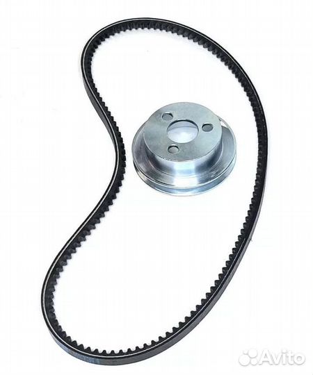 Шкив помпы ваз 2121 21213 21214 Нива 80мм с ремнем