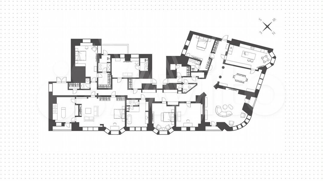 5-к. квартира, 469,9 м², 5/8 эт.