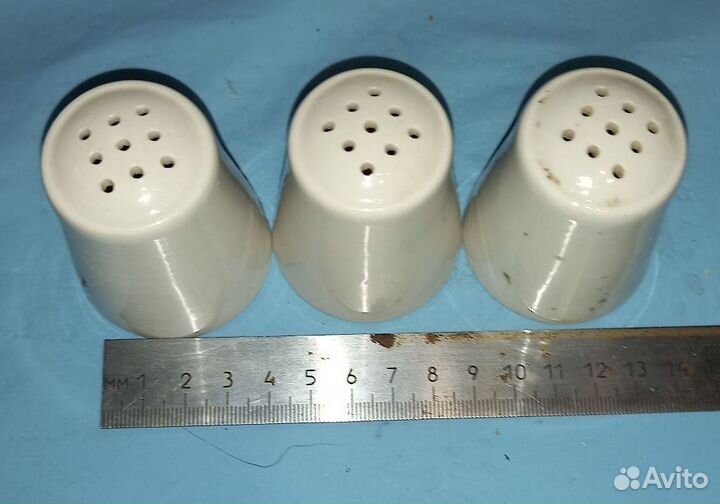 3 солонки фарфор СССР одним лотом
