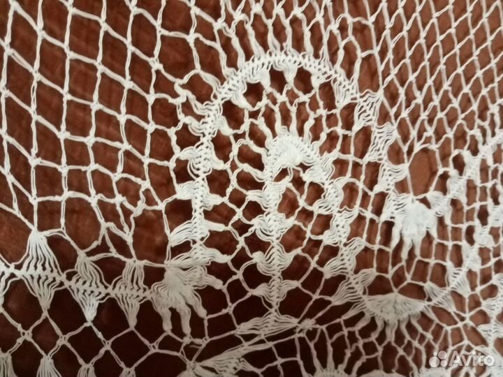 Накидка на подушку 1,1м ручное старинное вязание