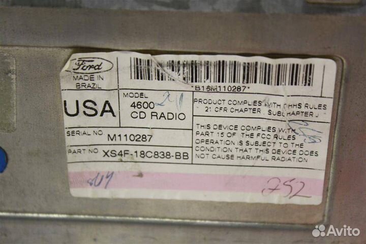 Магнитола Ford Focus 2000 XS4F18C838BB