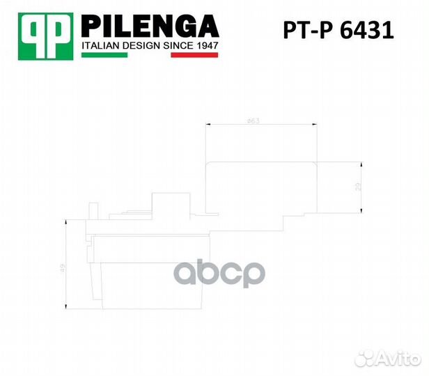 Натяжитель приводного ремня PTP6431 pilenga