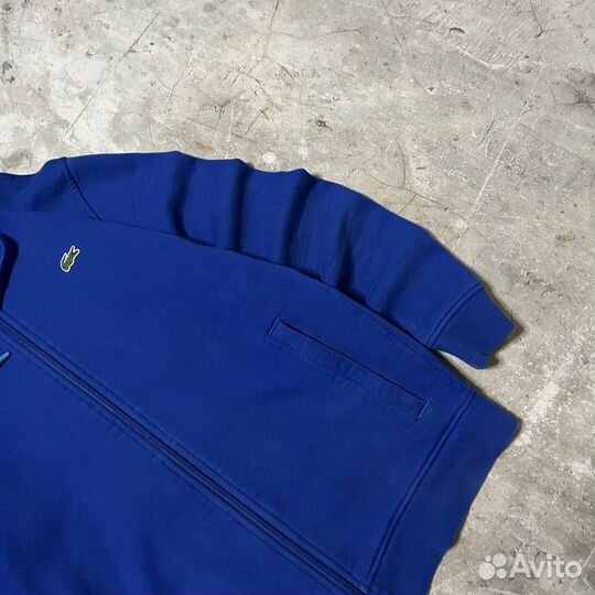 Синее зип худи Lacoste Sport Оригинал