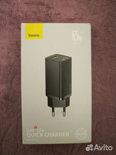 Baseus GaN2 Lite 65W Мощное зарядное устройство
