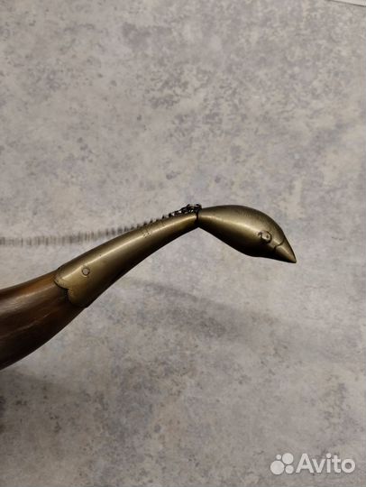 Рог сувенирный Олимпиада мельхиор, 1980, Кубачи