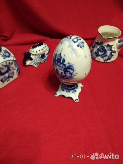 Статуэтка Пасхальное яйцо Гжель