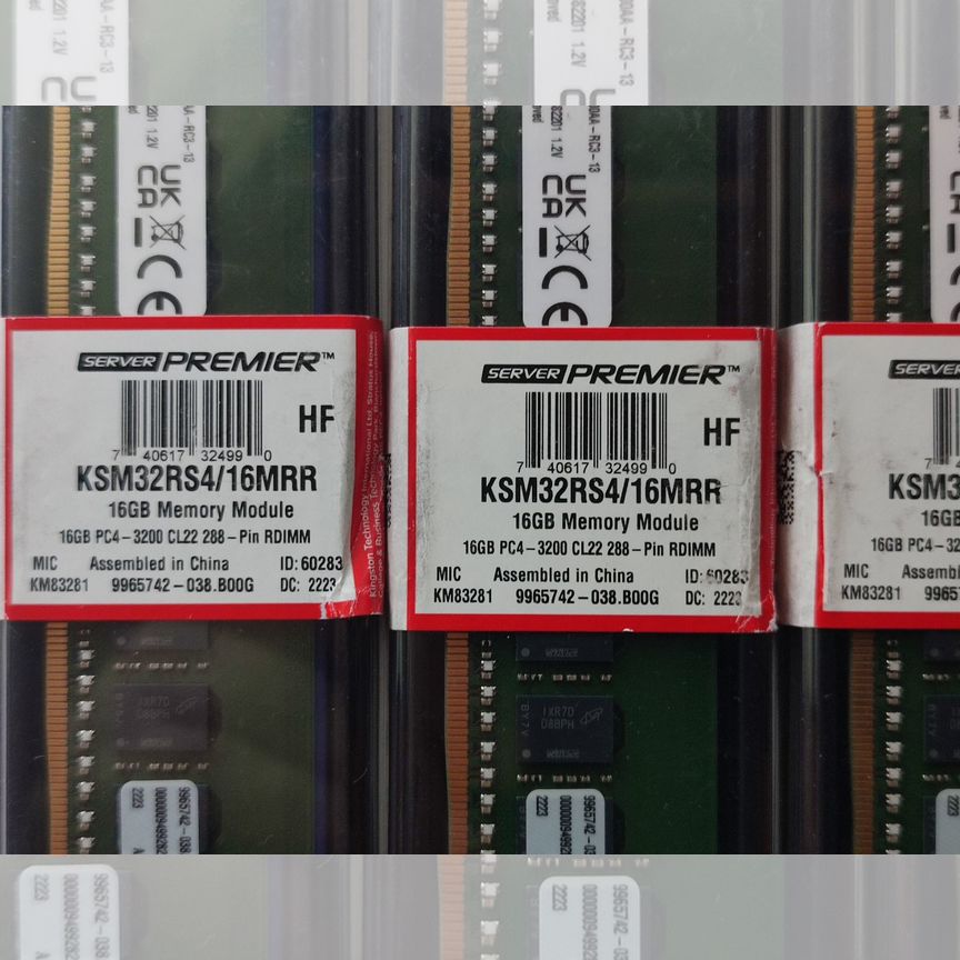 [PC4-3200AA] 16 Gb 3200 1rx4 Rdimm Kingston 16mrr, Склад 4 Шт