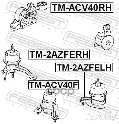 Подушка двигателя левая (toyota camry ACV40/GSV