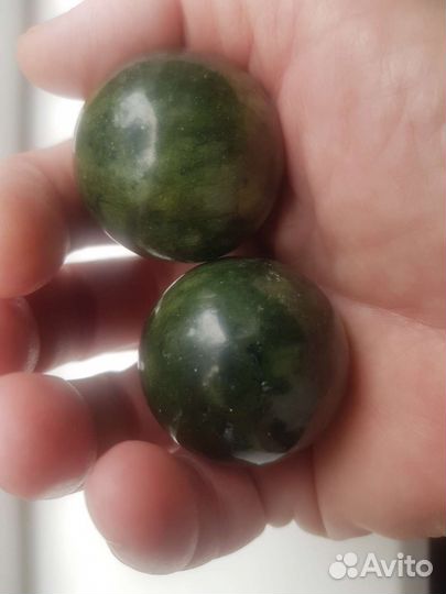 Шары здоровья Баодинг из нефрита 4см