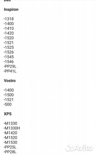 Клавиатура ноутбука Dell