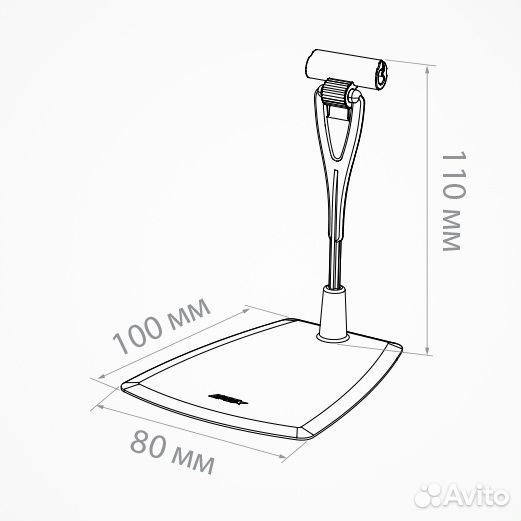 Комплект ценникодержателя дели настольный с иглой