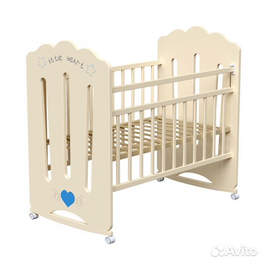 Кроватка детская Little Heart кол.-кач./маят/ящик