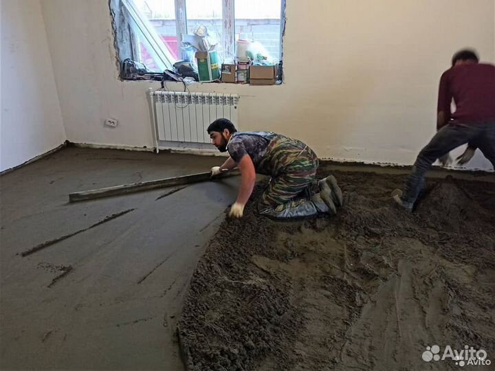 Стяжка пола / Полусухая стяжка пола