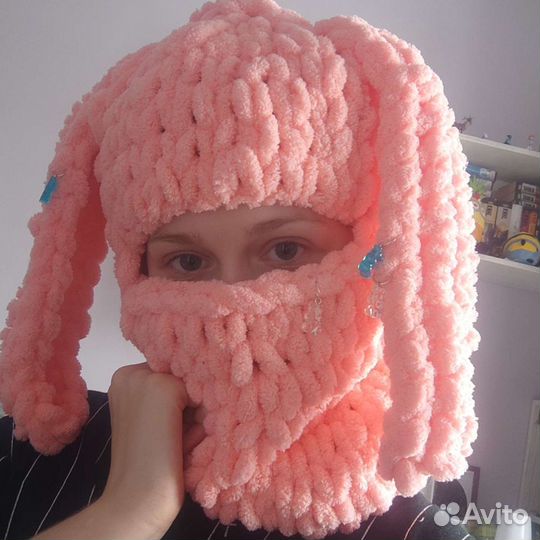 Балаклава вязаная с ушками много разных видов