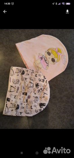 Тонкие шапочки для девочки