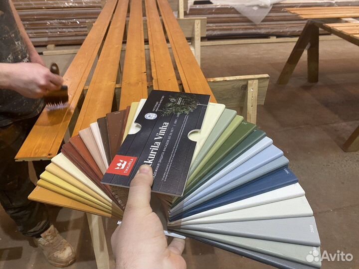 Покраска маслом, нанесение масла, лазури