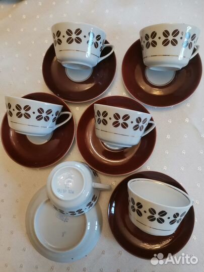 Рижский фарфор Кофейные пары 