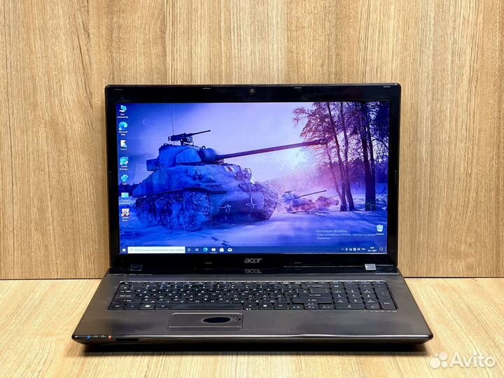 Ноутбук Acer 17.3 / intel core i5 / 8 gb / SSD 240