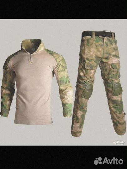 Боевая рубаха и штаны тактический костюм мох