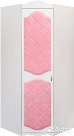 Детский угловой шкаф с мягкими фасадом Иллюзия