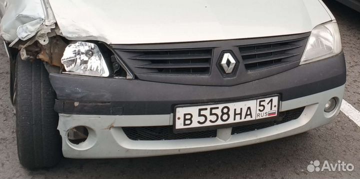 Бампер на renault logan 1