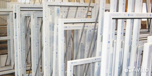 Окно готовое пвх 600х1080 темный дуб