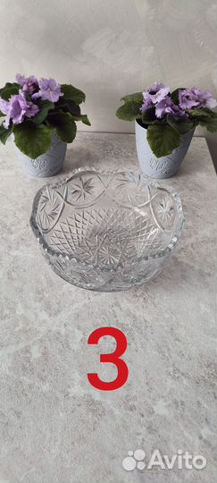 Ваза хрустальная