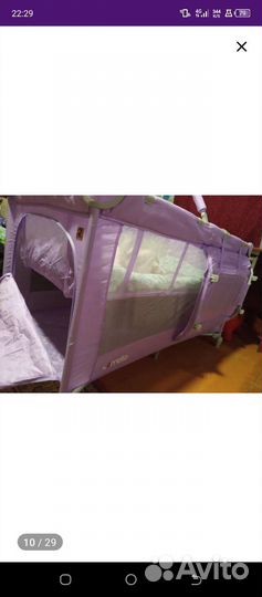 Детская кровать манеж