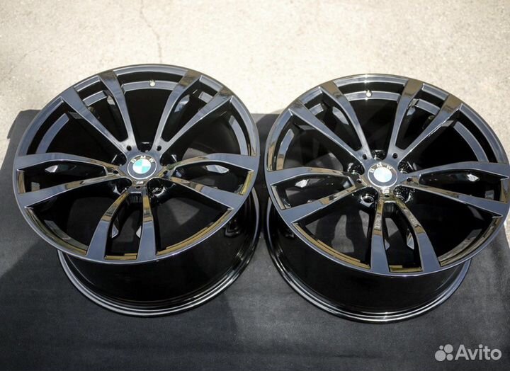 Литые диски r20 разношир Black для Bmw f15 f16