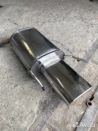 Глушитель 55 нержавейка прямой