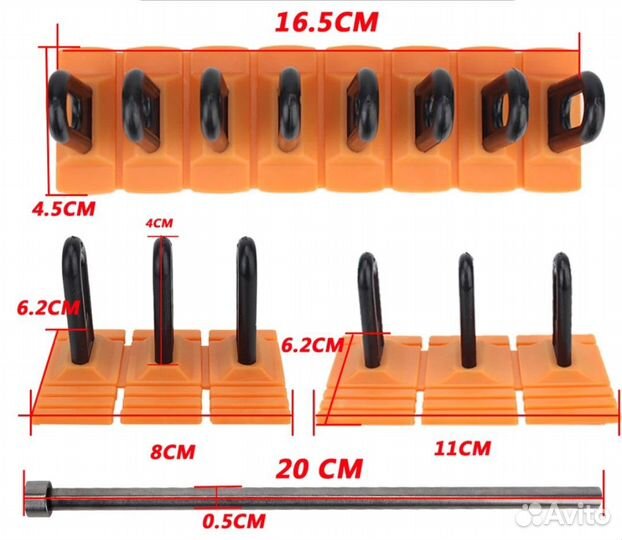 Набор грибков для ремонта вмятин автомобиля