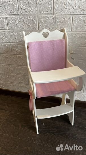 Мебель для куклы стульчик для кормлениЯ