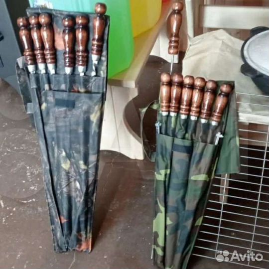 Набор шампуров 500 мм (6 шт. в чехле + таганок)