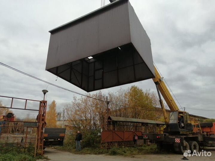 Перевозка металлических гаражей, негабарита