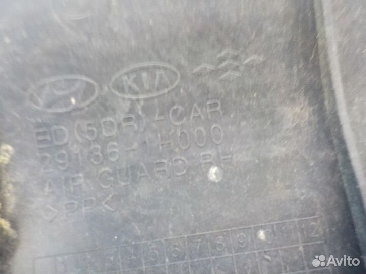 Дефлектор радиатора правый KIA Ceed (ED) 2007-2012