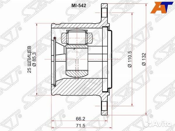 Шрус привода mitsubishi L300
