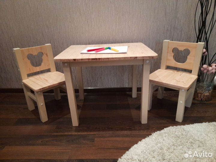 Детский стол и стульчик монтессори