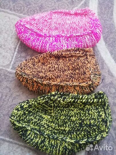 Тёплые вязаные следики