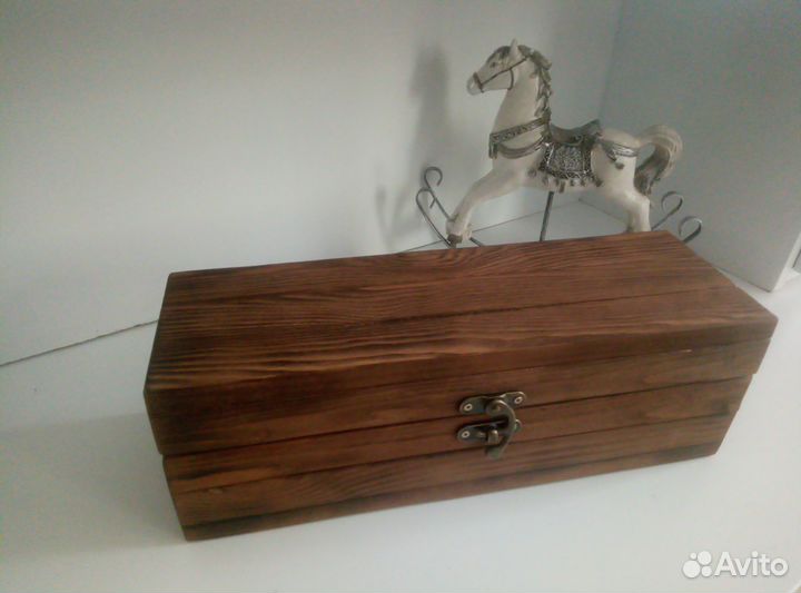 Короб деревянный подарочный