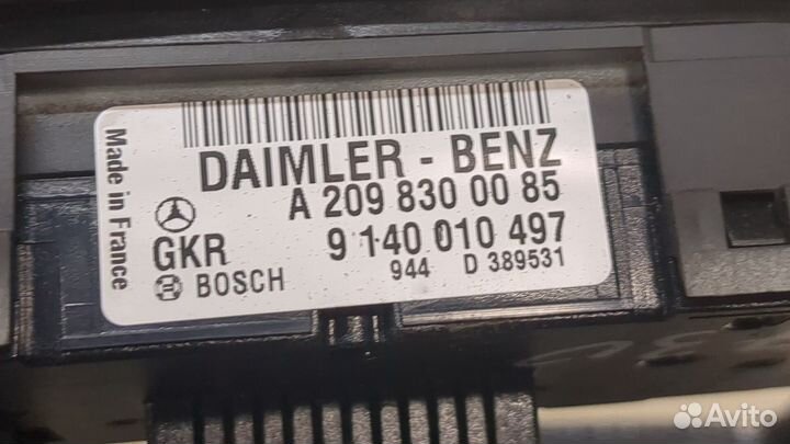 Переключатель отопителя Mercedes CLK W209, 2003