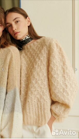 Брошура описание пуловер вязание