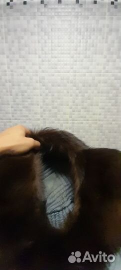 Шапка ушанка из собачьей шерсти