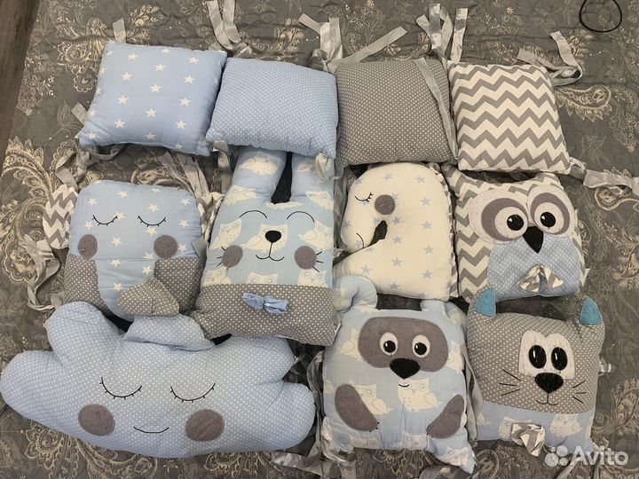 Мягкие бортики в кроватку