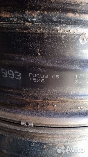 Диски штампованные r15 на Ford Focus